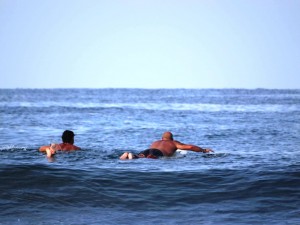 Bob Witty and Kevin surfing Marbella